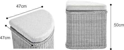 Panier à linge en rotin korb.outlet avec coffre de rangement et siège - 3