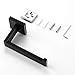 VELIMAX Premium SUS304 Stainless Steel Toilet Paper Holder Black Wall Mounted Toilet Tissue Roll Holder for Bathroom, Matte Black