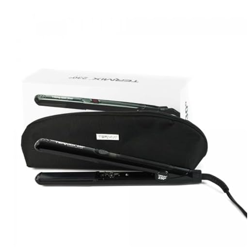 Termix Plancha Pelo 230º Black Edition, Plancha de Pelo Profesional con Tecnología de Placas de Cerámica, Sistema Digital de Regulación de Temperatura