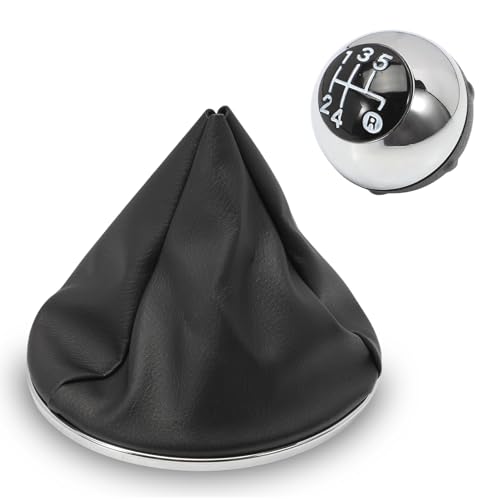 Contenuto della confezione: copri leva del cambio manuale + pomello + anello cromato (Nota: si prega di esaminare attentamente le immagini prima dell'acquisto)