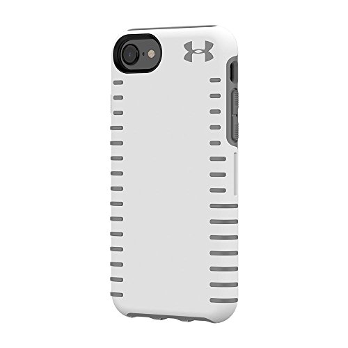 Under Armour UA Protect Grip Case for iPhone 8, iPhone 7 & iPhone 6/6s - White/Graphite