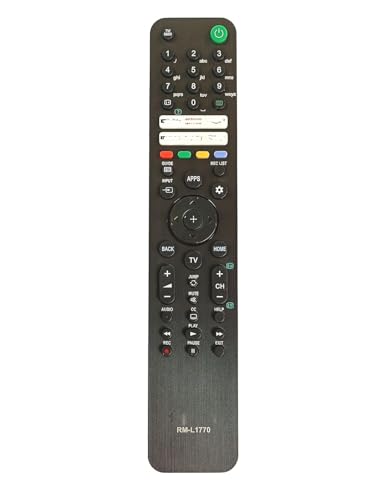Image of Zieva Compatible With Sony Bravia Smart Tv Remote A-Without Voice -Hot Keys Netfix,Prim Videos, Y0Utube Music, Go0Gle Play, Hotstar And Y0Utube Use For LCD LED OLED QLED UHD 4K ) RM - L1770 ),Black