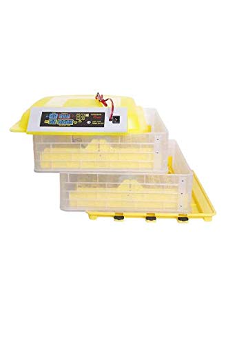 Full-automatic Egg Incubator by AMK LABS Hatcher 112 Eggs All-In-One Transparent Eggs Hatching Machine for Chicken