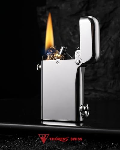Encendedor recargable clásico de latón Thorens miniatura 3