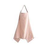 mushie Nursing Cover (Blush) | 100% Breathable Organic Cotton | Breastfeeding Privacy