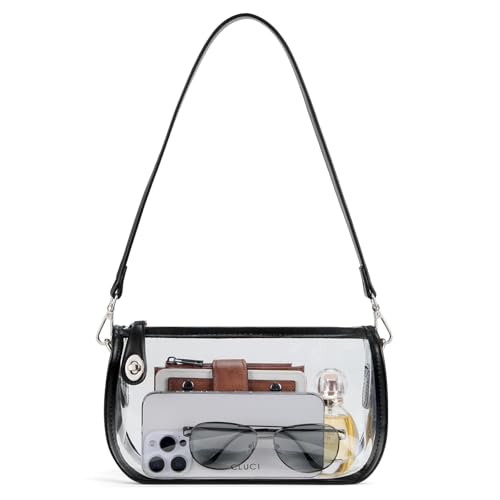 CLUCI Clear Bag for Stadium Events,Clear Bags for Women,Small Crossbody Bag for Concerts Sports Events Festivals