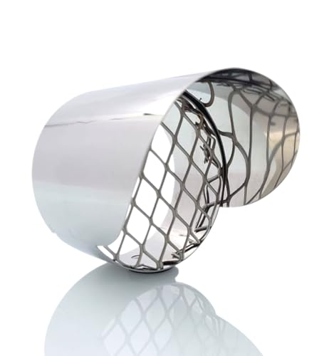 Tygerix Silenciador de Escape Rejilla de intrusión de Acero Inoxidable, diámetro 60 mm | Evacuador de Humos o Toma de Aire Calderas Estufas de Pellet de Leña | Protección contra la Lluvia