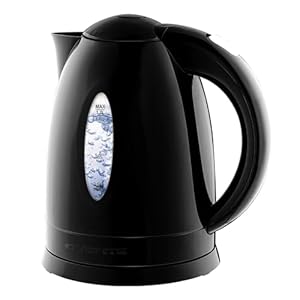 Ovente electric kettle hot water heater 17 liter bpa free fast boiling cordless water warmer auto shut off instant water boiler for coffee tea pot regular black kp72b  urban country home decor