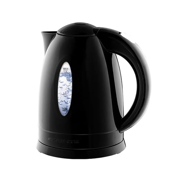 Ovente electric kettle hot water heater 17 liter bpa free fast boiling cordless water warmer auto shut off instant water boiler for coffee tea pot regular black kp72b  urban country home decor