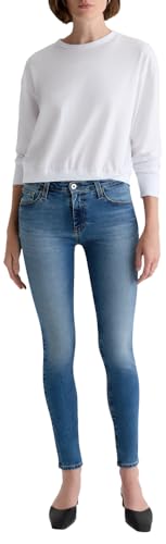 AG Womens Farrah Mid Rise Skinny Ankle Jean