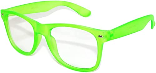 Image of OWL Retro Style Sunglasses 80's Classic Vintage Unisex Nerd Colored Frame