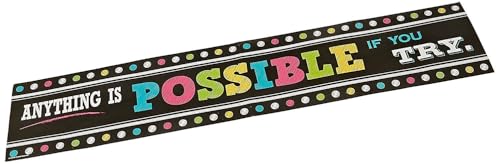 Teacher Created Resources Chalkboard Brights Anything is Possible Banner (TCR5840)