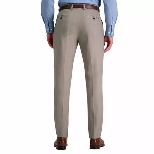 Haggar Men’s Performance Straight Fit 365 Flex Dress Pants (US, Waist Inseam, 34, 29, Regular, Regular, Tan)3