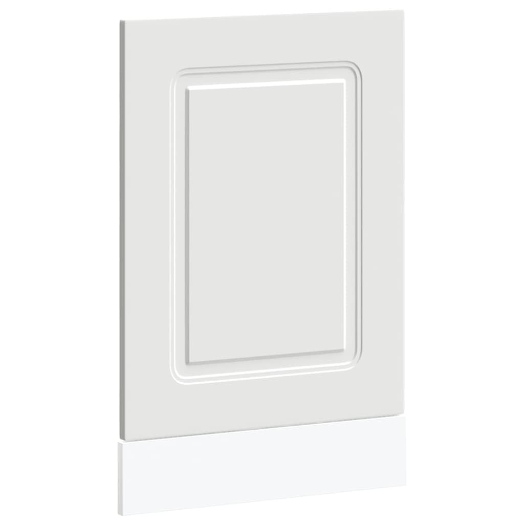 Kalmar Panneau de lave-vaisselle Blanc 45 x 1,5 x 67 cm Revêtement avant en bois Protection de cuisine