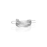 Design : comprend un bâton à cheveux en forme de feuille (11,5 cm × 7 cm × 2,8 cm) et un bandeau de chignon en forme de plume, pour un total de 46 g pour un port léger.