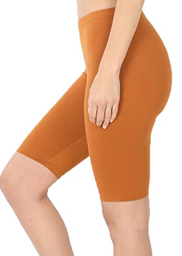 Women Cotton High Waist Active Bermuda Bike Short Leggings 10