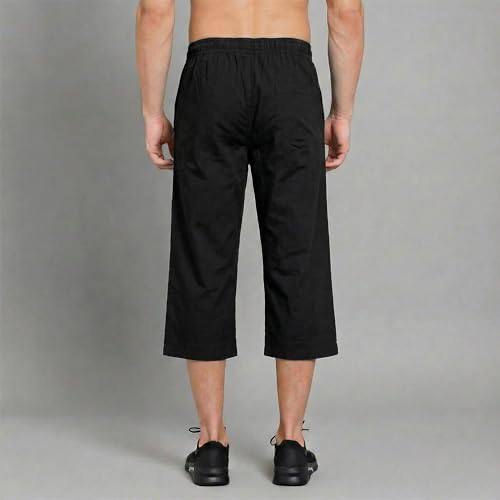 Image of Amul Comfy Men's Cotton Rich Solid Capri