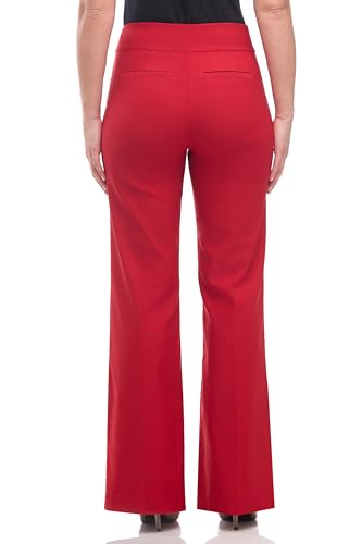 Women's Stretchy Wide Leg Pull-On Dress Pants with Pockets3