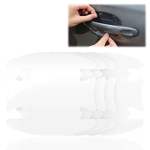 4pcs Pro Series Style A Clear Door Handle Paint Scratch Protection Guard Film Bra