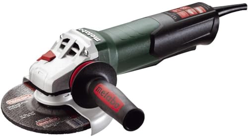 Metabo 6-Inch Angle Grinder | 13.5 Amp | 9,600 RPM | Electronics | Non-locking Paddle Switch | WEP 15-150 Quick