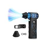 XJUGEZ Aria Compressa Elettrico,4 Velocità Elettrico Rimuovi Polvere con 2 LED&Schermo, Mini Soffiatore a Batteria Portatile come Bomboletta Aria Compressa,130000RPM Air Duster per PC,Tastiera,Auto-05