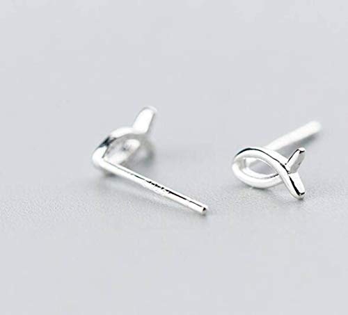 Boucles d'oreilles poisson creux S925 anti-allergie style coréen mignon