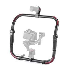 Tilta Advanced Ring Grip Compatible with DJI Ronin RS3 Pro/ RS4/ RS4 Pro | Smoother Movement & Flexibility | Video Stabilization | Aluminum Alloy | Multiple Power Options | TGA-ARG