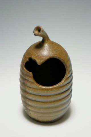 備前焼 花入れ 小川秀藏作 Amazon.co.jp: 備前焼日本工芸会正会員 小川秀蔵 備前茄子形花入