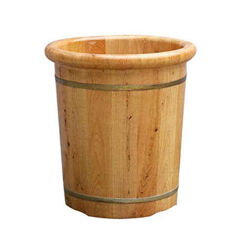Spa de pies de madera para pedicura y relajación