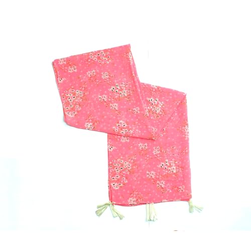 Image of AYS Premium Multicolor Fancy Scarf Lightweight & Comfortable for All Seasons (22x72inch) FLOWER PRINT