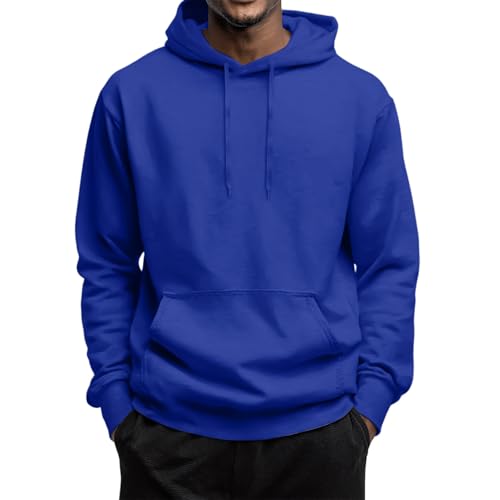 Hooded Sweatshirts for Men Lounge Long Sleeve Fleece Oversized Hoodies Cozy Lightweight Fleece Worlout Pullover with Pokets