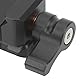 NATO Rail Clamp, Picatinny Klemme mit 1/4 Zoll und 3/8 Zoll Gewinde Bohrungen Schienen Schloss Klammer Zubehörhalterung, für Monitore Mikrofone LED-Leuchten Drahtlose