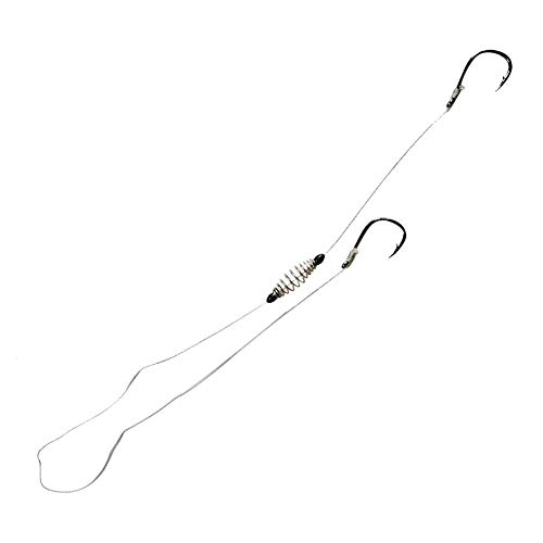 Ganchos de peixe limpos 1 conjunto de isca de mola para pendurar isca de pesca gancho alimentador de