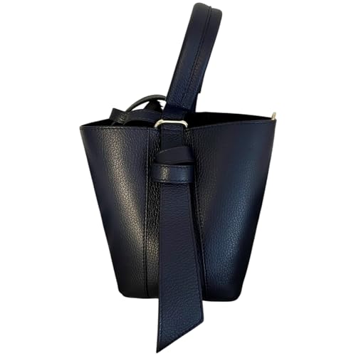 Genuine Italian Leather Bucket Handbag - Beautiful Stylish Handba...