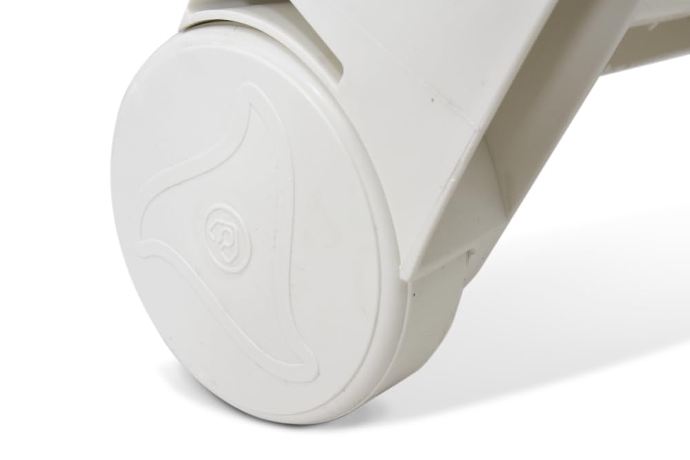 BICA Cancun Lettino con Ruote Resina Bianco