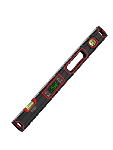 Image of Mecurate 24-Inch Digital Level, Large Electronic Inclinometer with Backlit LCD, ±0.1 Accuracy, Magnetic Electronic Torpedo Level, High Accuracy Angle Finder for Construction Carpentry DIY Projects