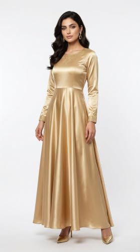 Image of Silk Satin Fabric for Tops, Frocks, Gowns, Blouses, Patiyala, Palazzo