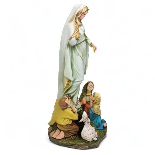 Estatua Nuestra Señora de Fátima 12 pulgadas miniatura 4