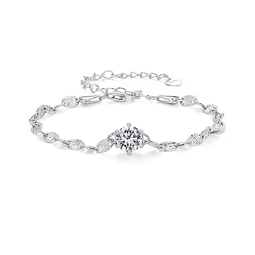 Bracelet cristaux de pierre de naissance et maillons plaqués en finition haute joaillerie