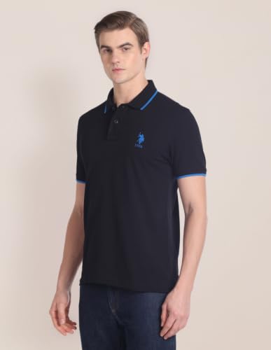 U.S. Polo Assn. Men's Black Slim Fit Cotton Polo T-Shirt - Image 5