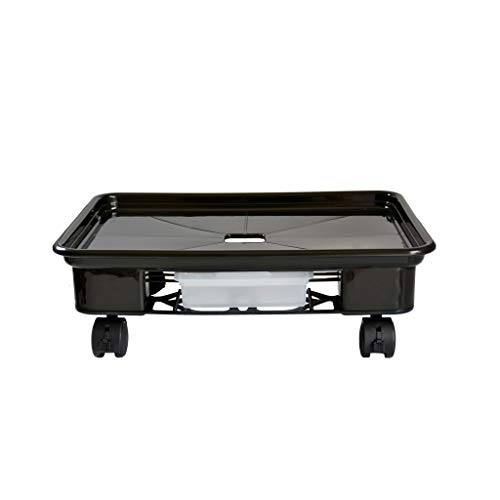 KIZQYN Blumentopf Untersetzer Schwarzer Blumentopf-Tablett mit...