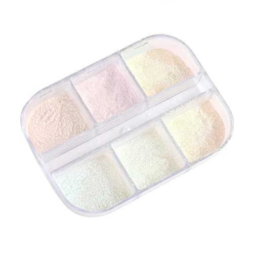 Moniss Pó para Unhas Glitter para Unhas Pó Glitter para Unhas DIY Brilhante Pó de Conchas Decorações