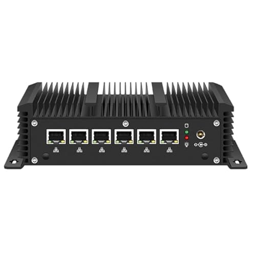 KINGDEL Mini Desktop Computer 7th Gen Core i3 Processor 8GB DDR4 RAM 256GB SSD 4xUSB Mini PC HD 6xLAN Firewall Router Network Server
