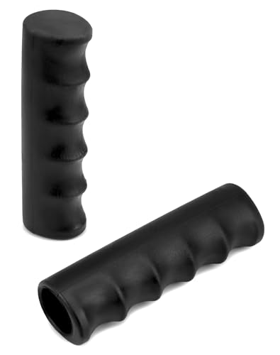 QWORK® 2 pezzi Maniglie per carriola | Antiscivolo | Diametro interno 25 mm | Lunghezza 12 cm