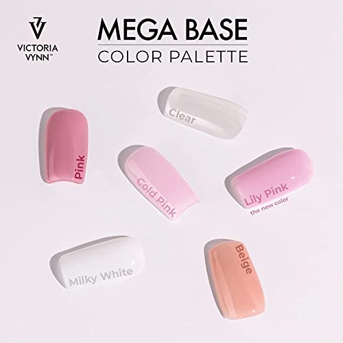 Victoria Vynn Mega Base Milky White Hard & Long Nails UV Led Hybrid Gel Polish 8ml - Image 4