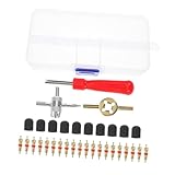 Large compatibilité : idéal pour une utilisation sur une variété de véhicules, y compris les , ce kit est un pour tout professionnel réparation automobile, kit de retrait de joint de tige de soupape, outil de retrait de goujon de pneu