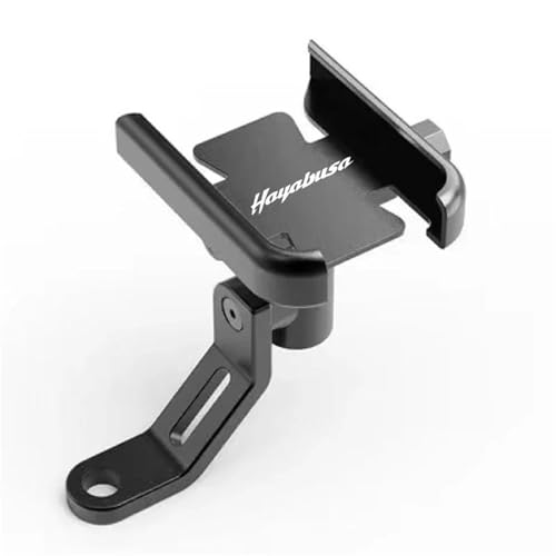 Navigations Motorrad-GPS-Navigationshalterung Für Suzuki Hayabusa 1999–2020 Lenkerhalterung Für Handys, GPS-Verlängerung Halterung Adapter(Schwarz 1)