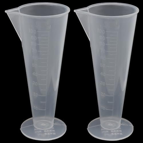 Vasos medidores plásticos transparentes 2 pack 100 ml miniatura 1