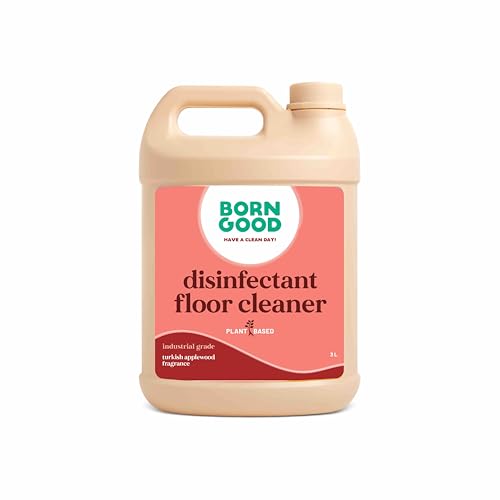 Image of Born Good Plant Based Turkish Applewood Fragrance Disinfectant Liquid Floor and Surface Cleaner, Non-Toxic, Eco-Friendly And Biodegradable - 3 Ltr (Pack of 1)