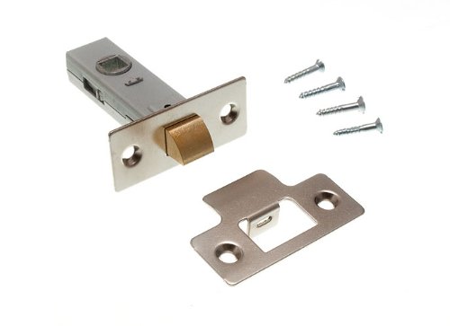 Loquet tubulaire 63 mm lot de 10 pênes demi-tour encastrables nickelés